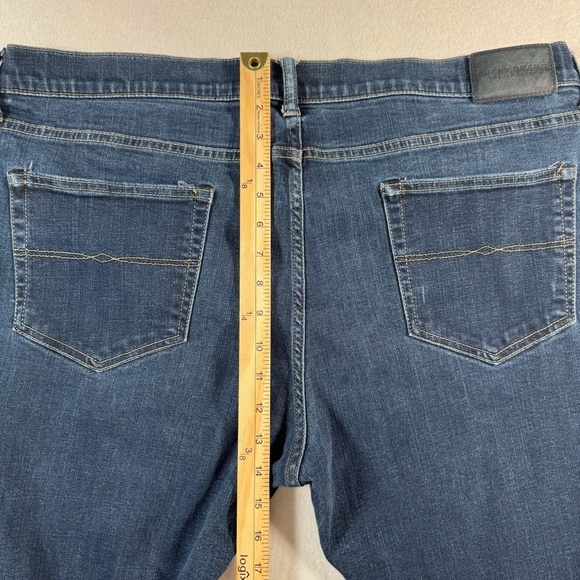 Lucky Brand Jeans Mens 42 Blue 110 Slim Straight Dark Wash Stretch - Picture 12 of 15